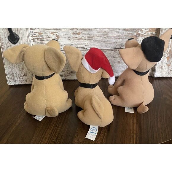 Vintage Taco Bell Chihuahua Dog Plush Stuffed Animal Lot of 3 DO NOT TALK - Picture 5 of 7